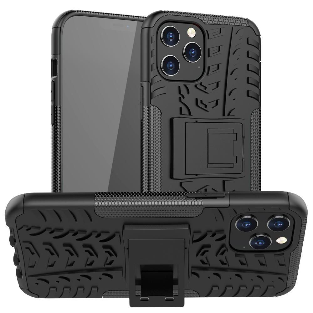 AMZER Hybrid Warrior Dual Layer Kickstand Case for Apple iPhone 12 Pro | Silver Millie