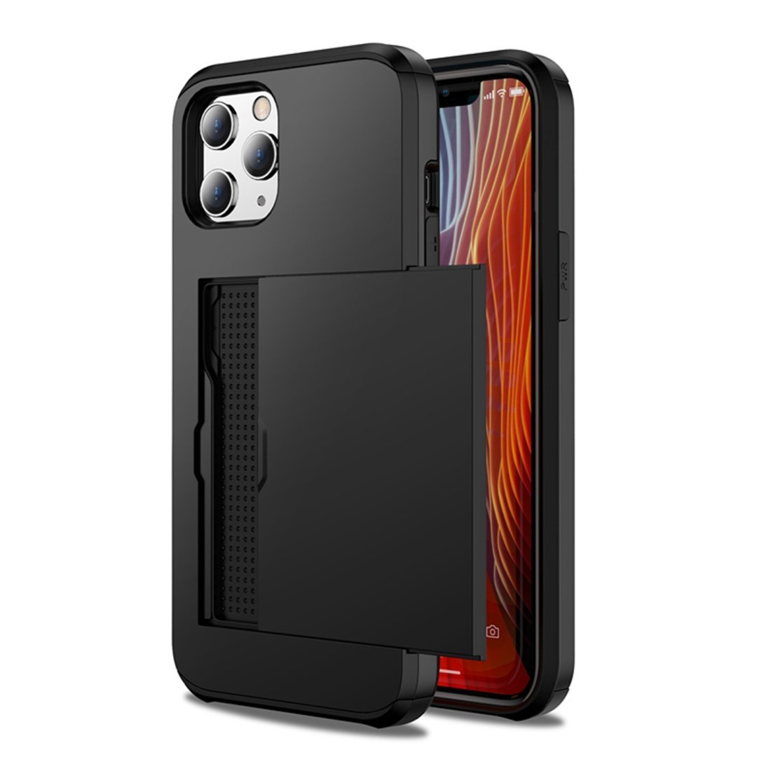 AMZER Hybrid Credit Card Case With Holster for iPhone 12 Pro