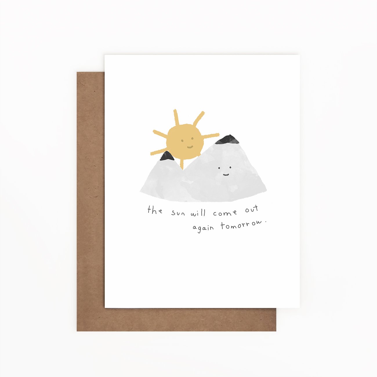 The Sun Will Come Out Again Tmr | Eco-Friendly Greeting Card