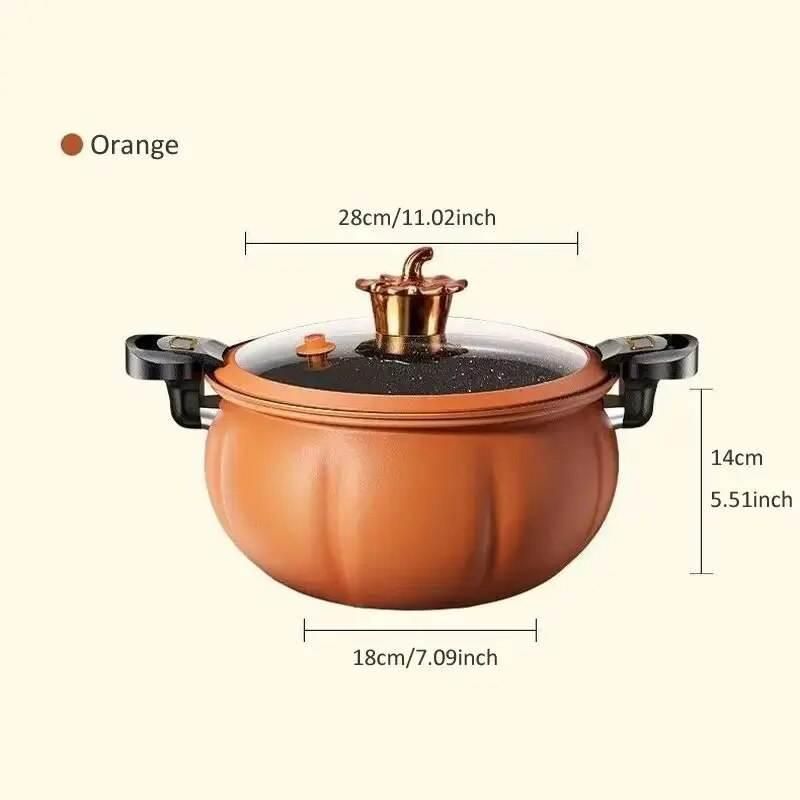 5L Orange Cast Iron Micro Pressure Pot