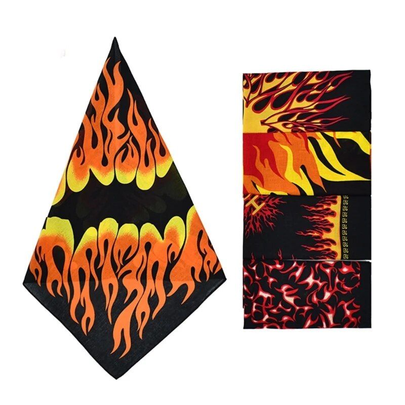 21" Unisex Flame Bandana