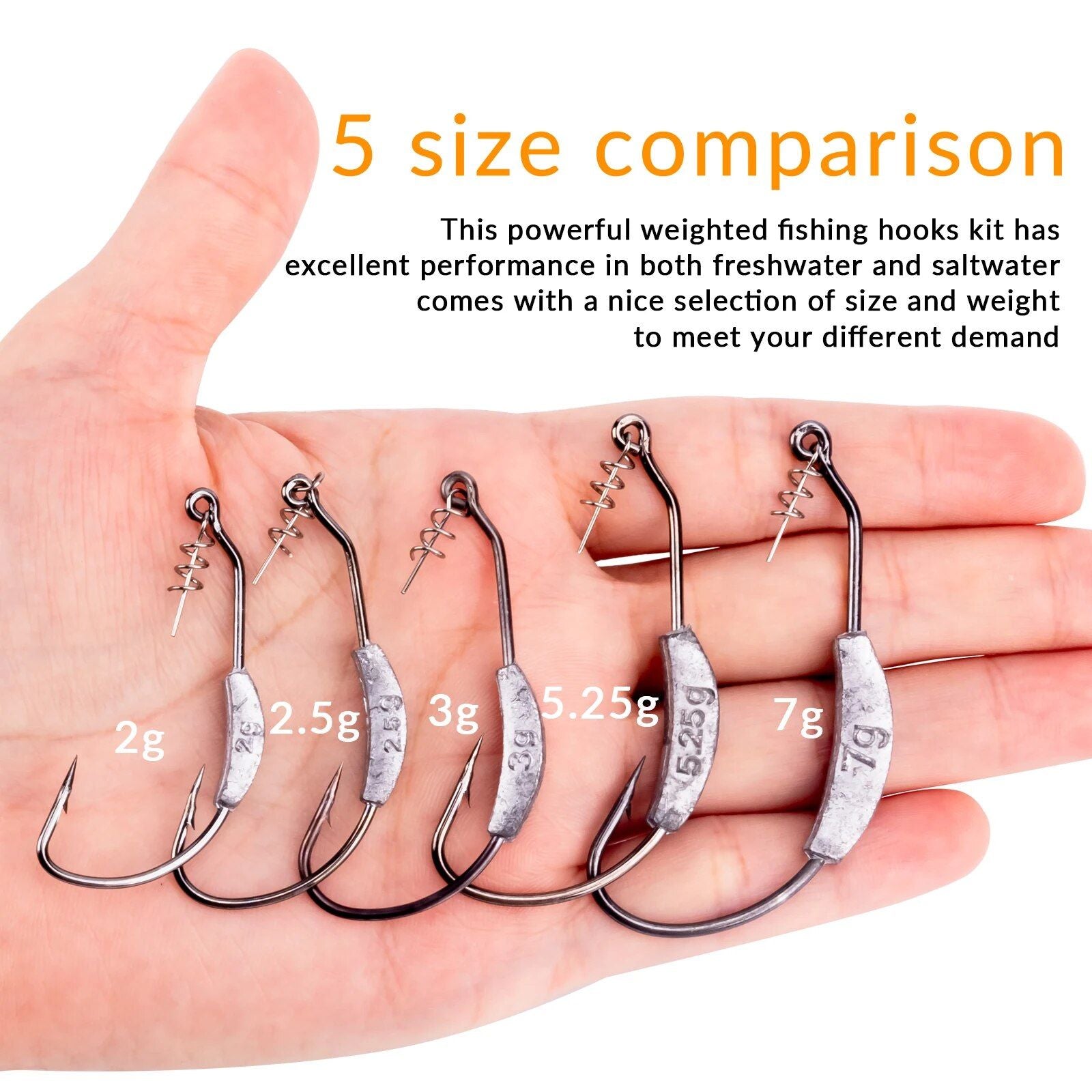 10-Pack Weighted Twistlock Swimbait Hooks