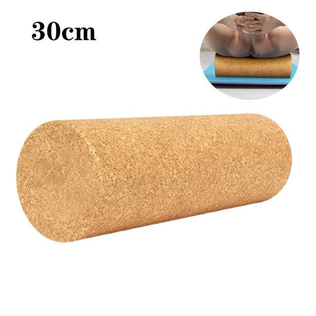 Natural Cork Yoga Pillar High Density Cork Yoga Brick & Massage Roller