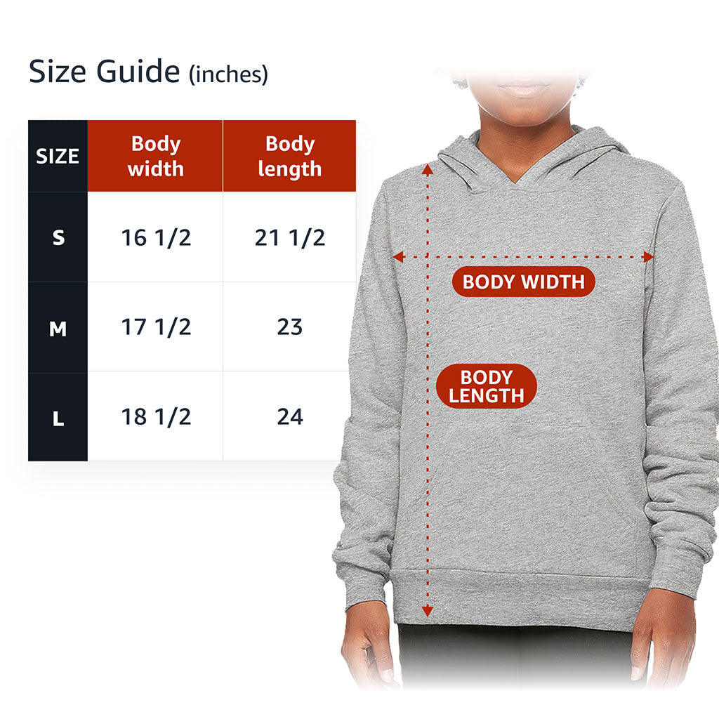 Sunday Funday Kids' Sponge Fleece Hoodie - Cute Design Kids' Hoodie - Graphic Hoodie for Kids