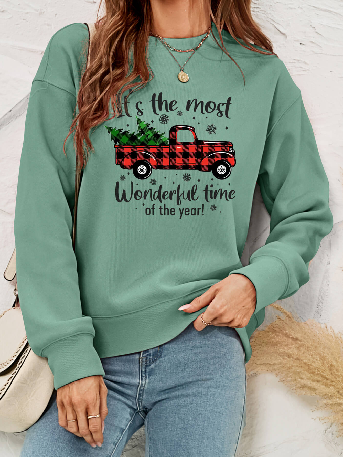 It's The Most Wonderful Time Graphic Crewneck Sweatshirt