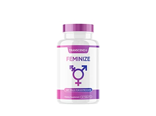 Transcend FEMINIZE HRT Tablets for Estrogen - MTF Transgender - Potent Estrogen Complex - Big Breasts Soft Skin LGBT Queer Transsexual Ladyboy Dragqueen Crossdressing Trans Women Health Support