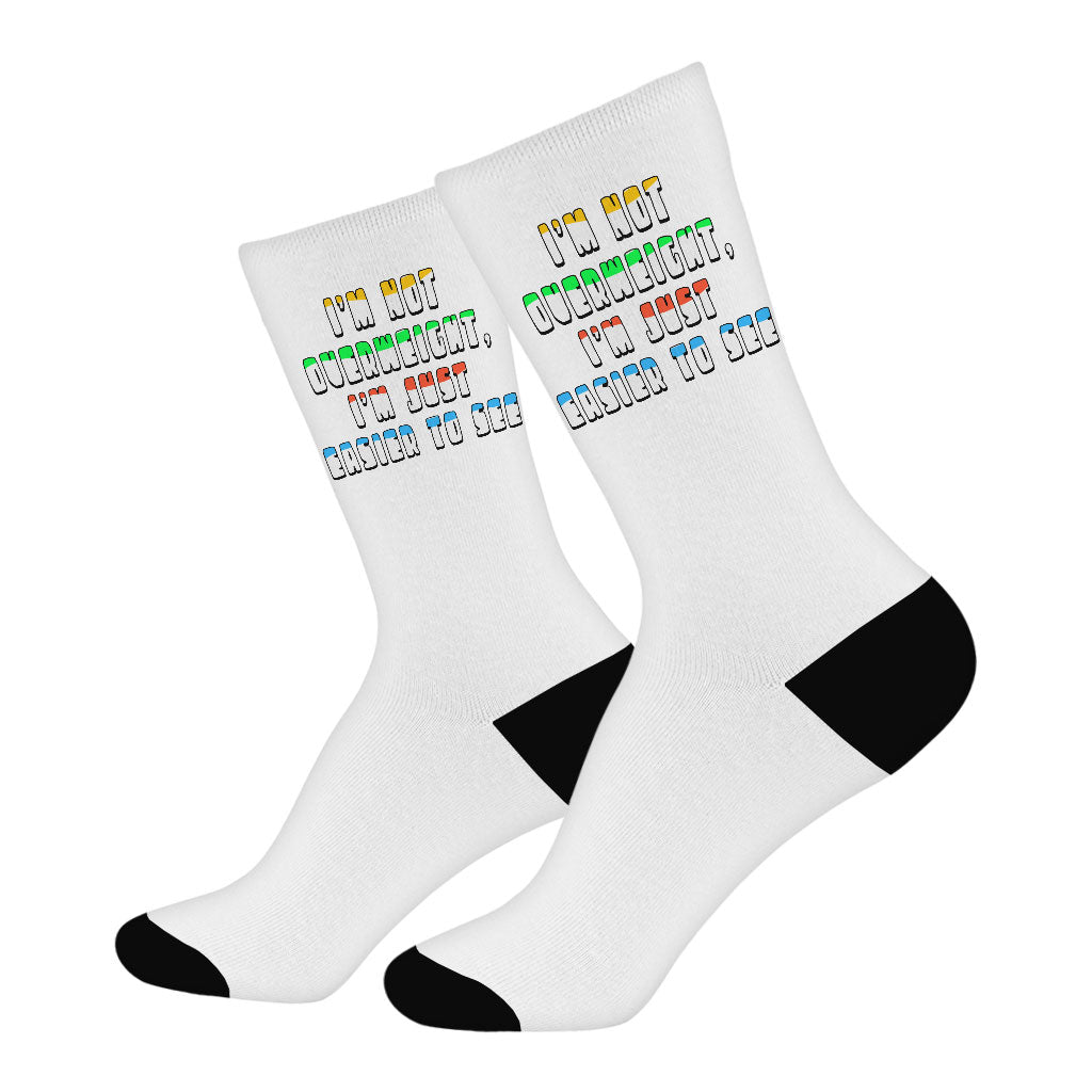 Funny Quote Socks - Cool Design Novelty Socks - Best Print Crew Socks