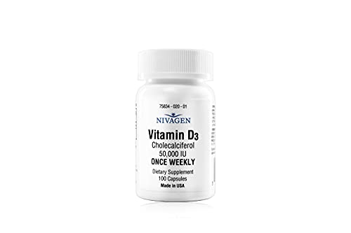 Nivagen Pharmaceuticals Inc Vitamin D3 50,000 IU Capsule (100)