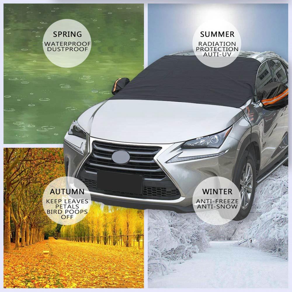 220x127cm Auto Windshield Snow Cover No Magnetic