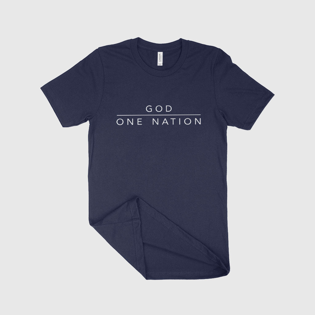 God One Nation Unisex Jersey T-Shirt Made in USA