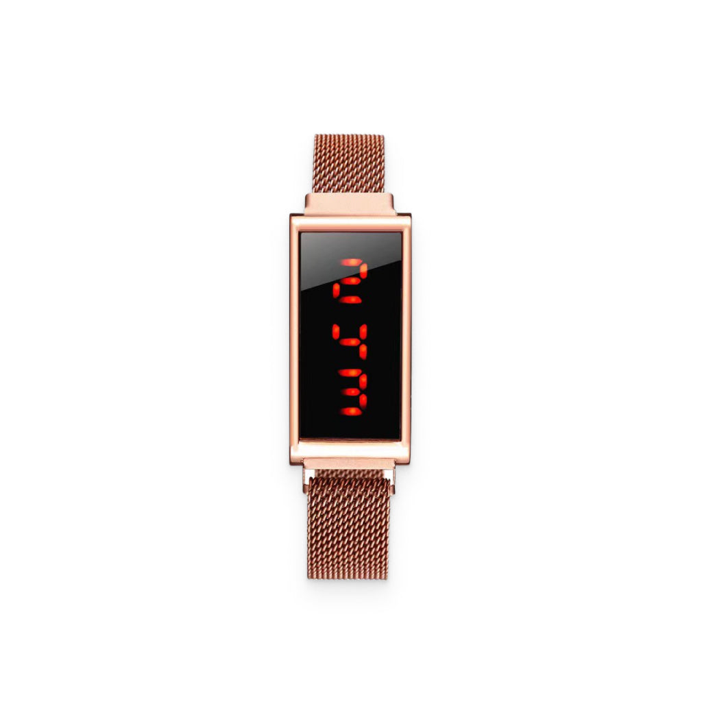 Digital Watch With Magnetic Strap