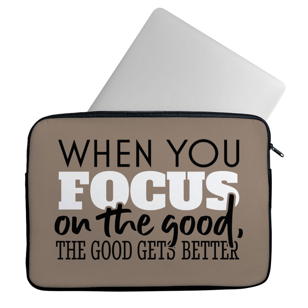 Focus on the Good MacBook Pro 14" Sleeve - Cute Laptop Sleeve - Trendy MacBook Sleeve