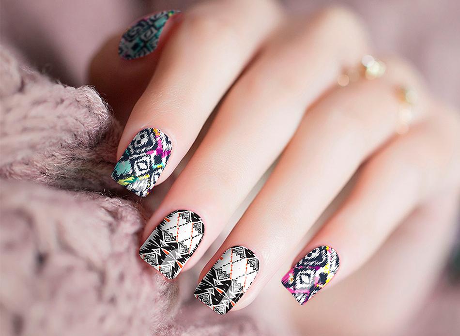 Pop Pop Nail Wraps | Teal Hestia