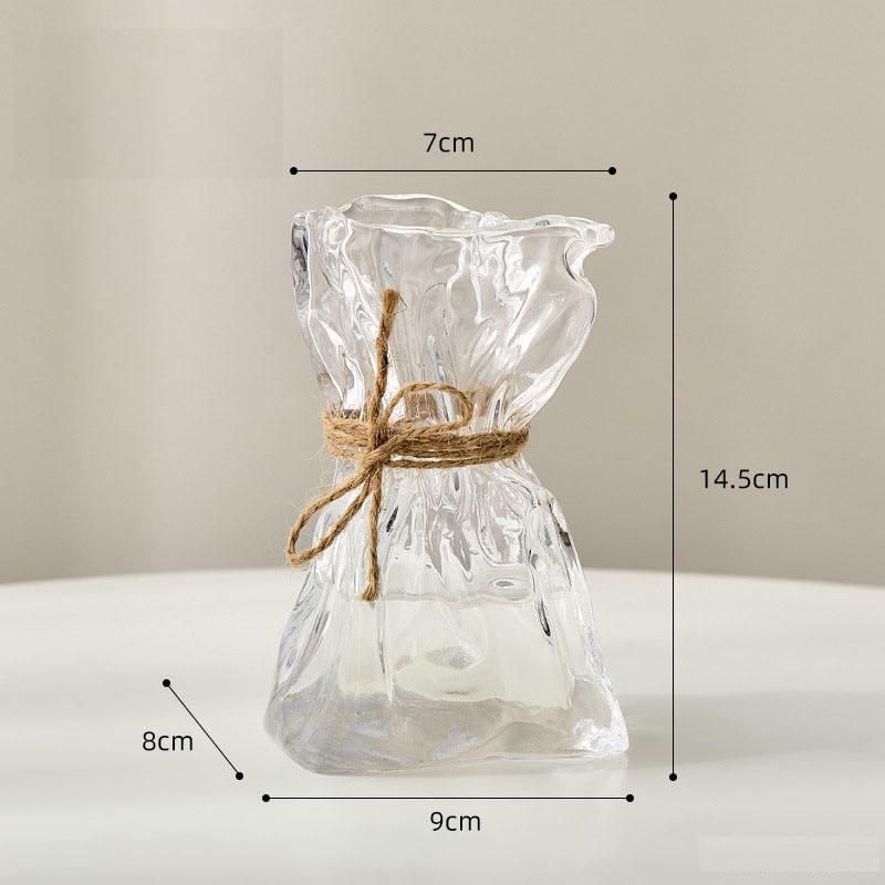 Elegant Glass & Crystal Flower Vase for Modern Home Decor