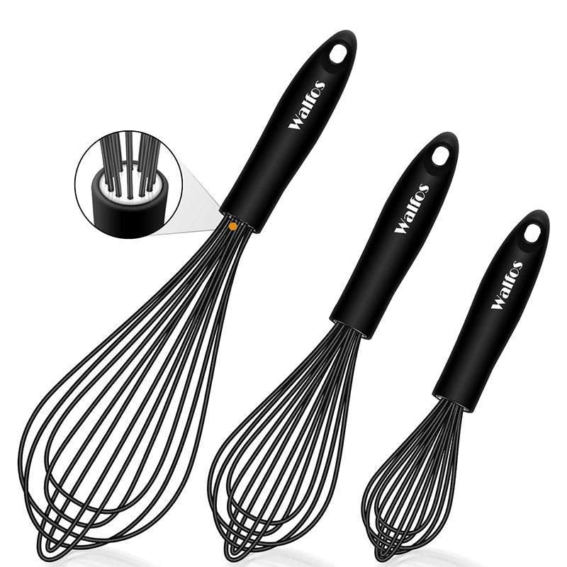 WALFOS 1pcs/3set Multifunctional Rotating Manual Whisk Mixer