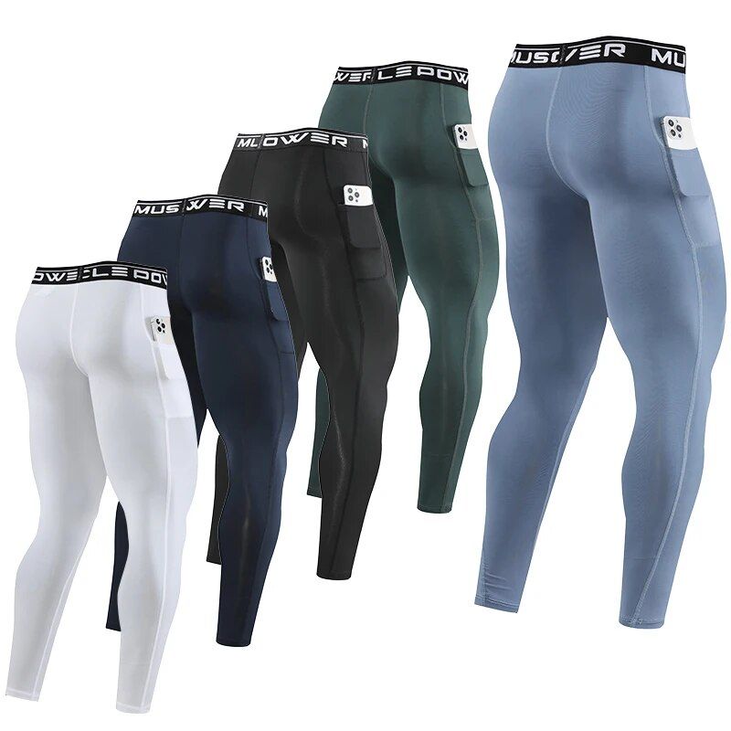 Men's High-Performance Athletic Compression Leggings