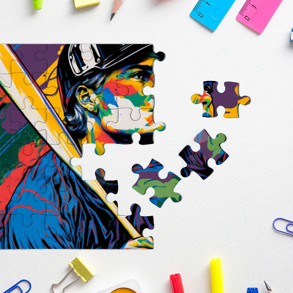 Baseball Art Puzzles - Colorful Jigsaw Puzzle - Trendy Puzzles