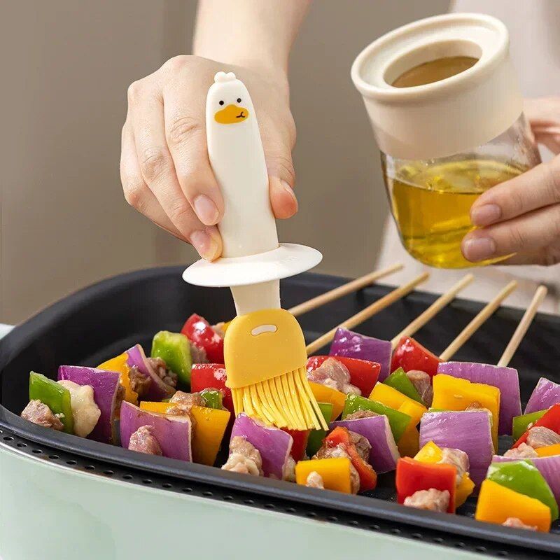 Versatile Silicone Oilbrush Bottle for Kitchen and BBQ