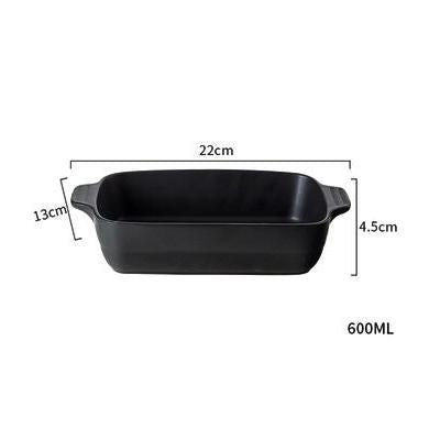 Chic Nordic-Style Binaural Ceramic Baking Dish