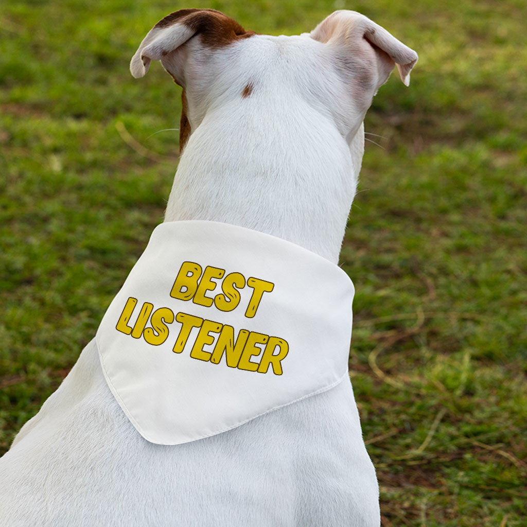 Listener Pet Bandana Collar - Funny Scarf Collar - Cool Dog Bandana