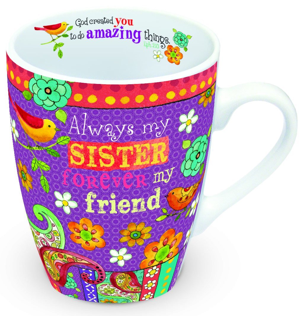 Hearts 'N Hugs: Boxed Ceramic Mug - Sister - Ephesians 2:10 | Ivory Vanilla