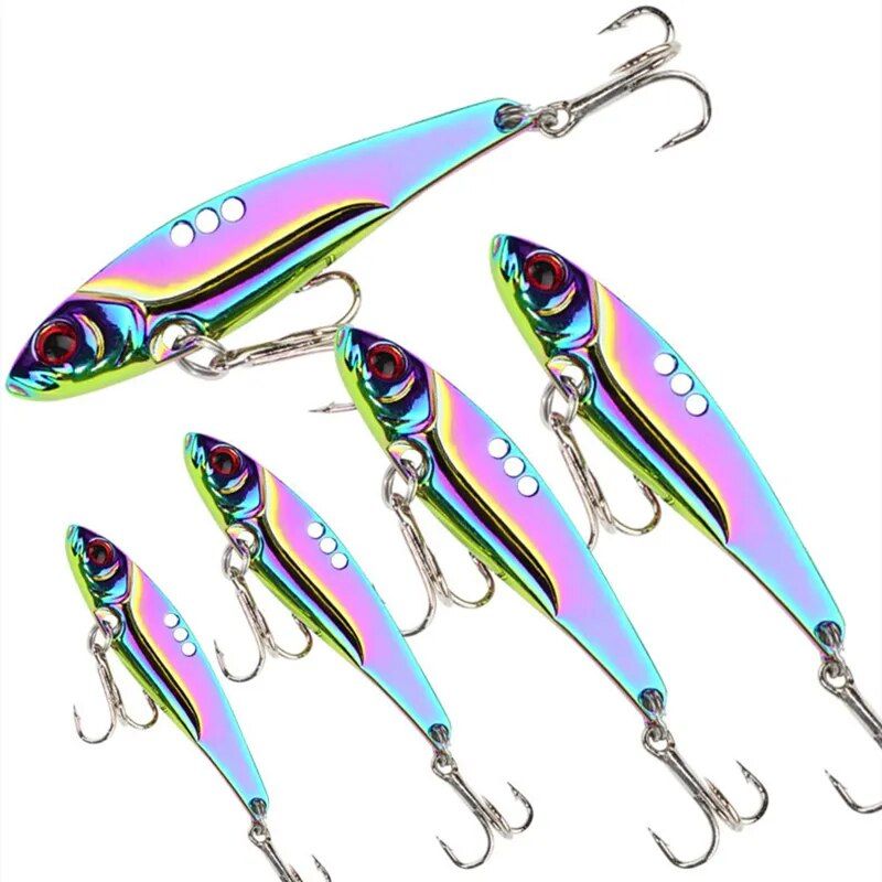 Multi-Color Long Cast Vibration VIB Sequin Fishing Lure