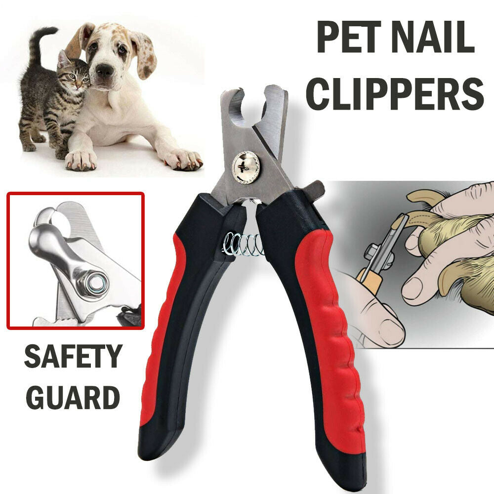 Dog Nail Clippers Nail Trimmer With Safety Guard Razor Sharp Blades