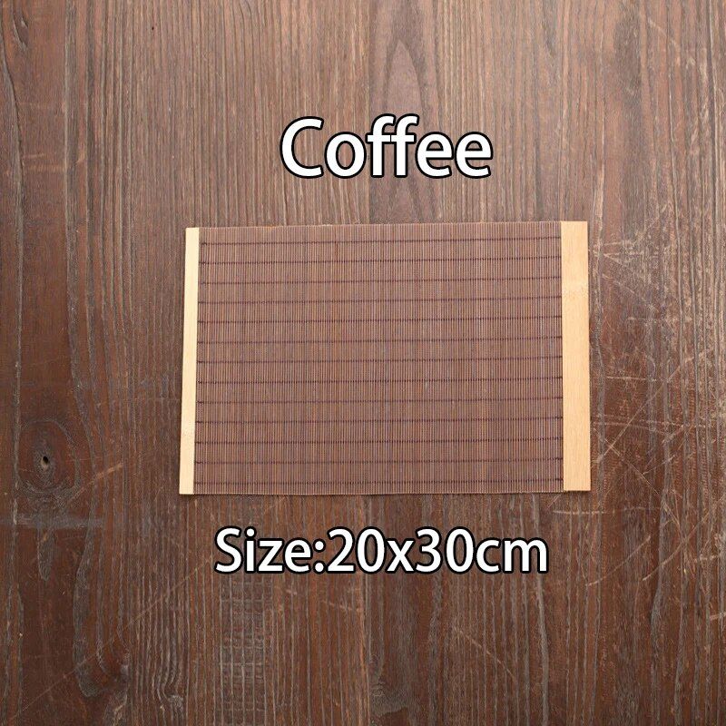 Elegant Bamboo Table Mat - Eco-Friendly Japanese Style Insulated Dining Runner