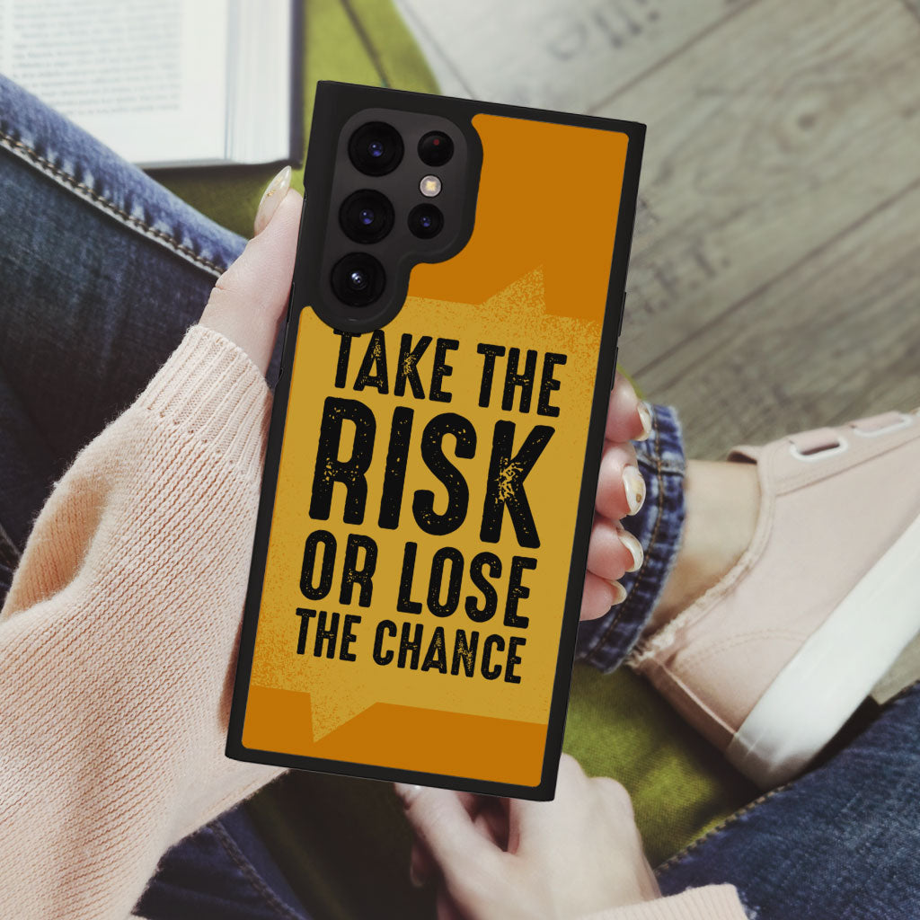 Take the Risk Samsung S22 Ultra Phone Case - Cool Phone Case for Samsung S22 Ultra - Trendy Samsung S22 Ultra Phone Case