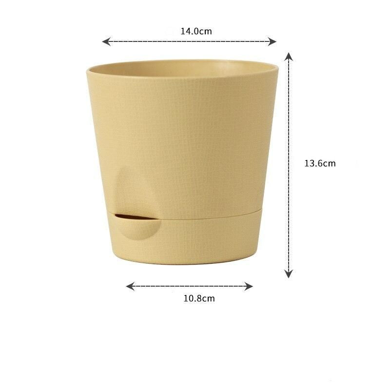 Modern Self-Watering Double Layer Flower Pot for Indoor & Outdoor Decor