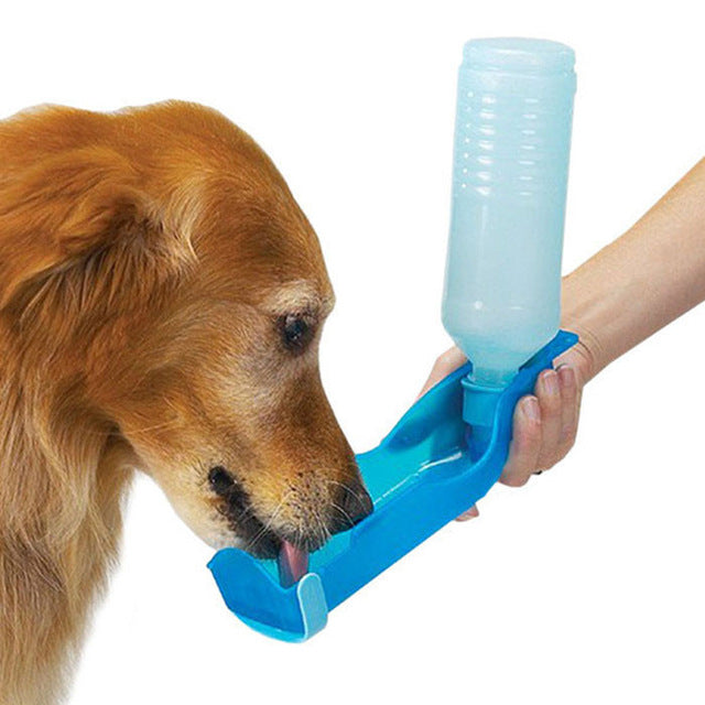 Foldable Pet Dog Cat Water Drinking Bottle 250ml | Black Lily
