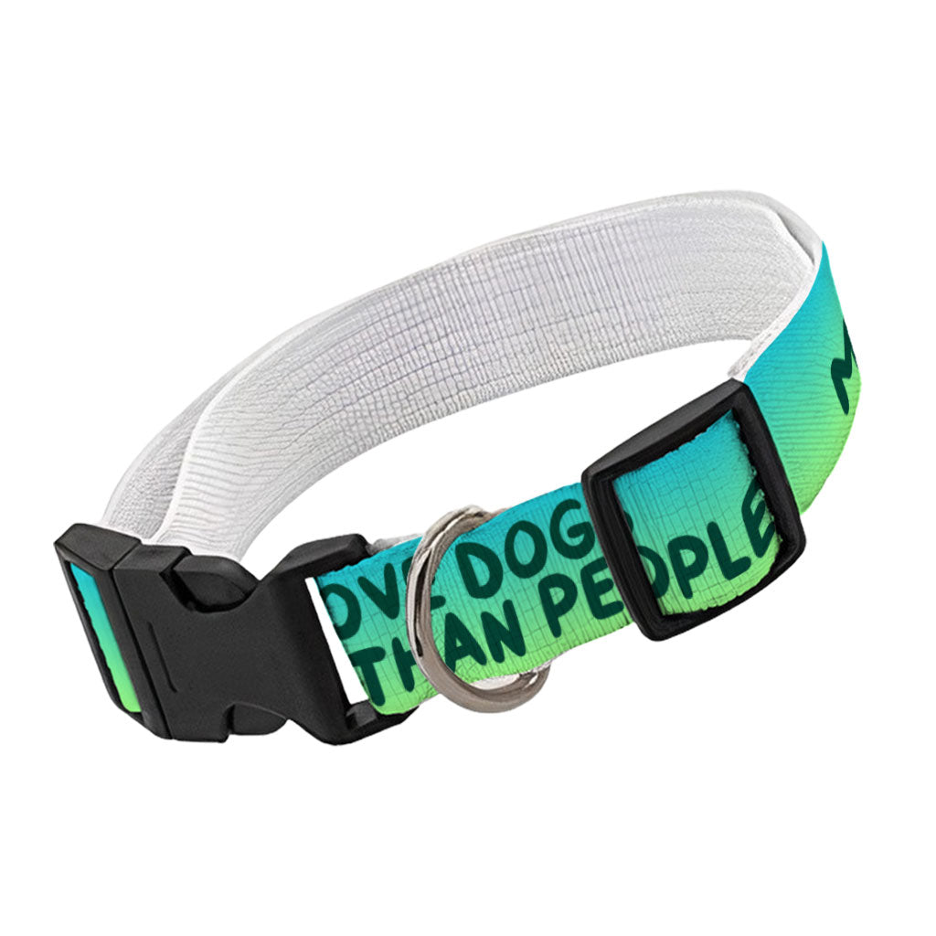 I Love Dogs Pet Collar - Printed Dog Collar - Quotes Dog Collar