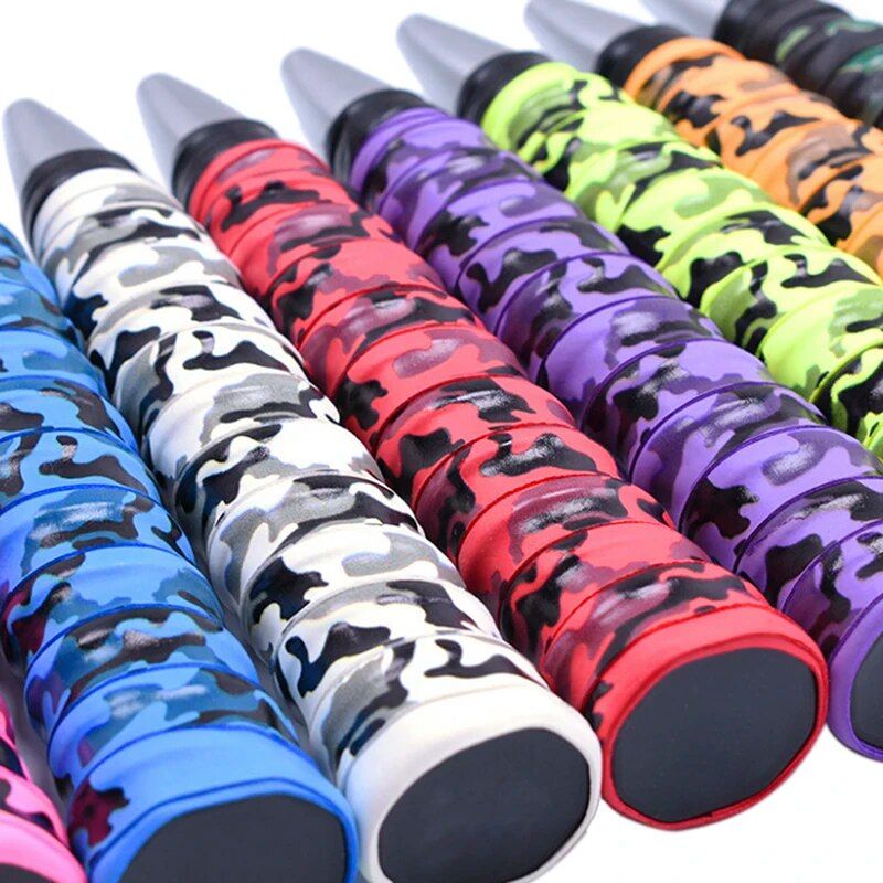 Multi-Purpose Camouflage Anti-Slip Racket Grip Tape for Tennis, Badminton, and Squash