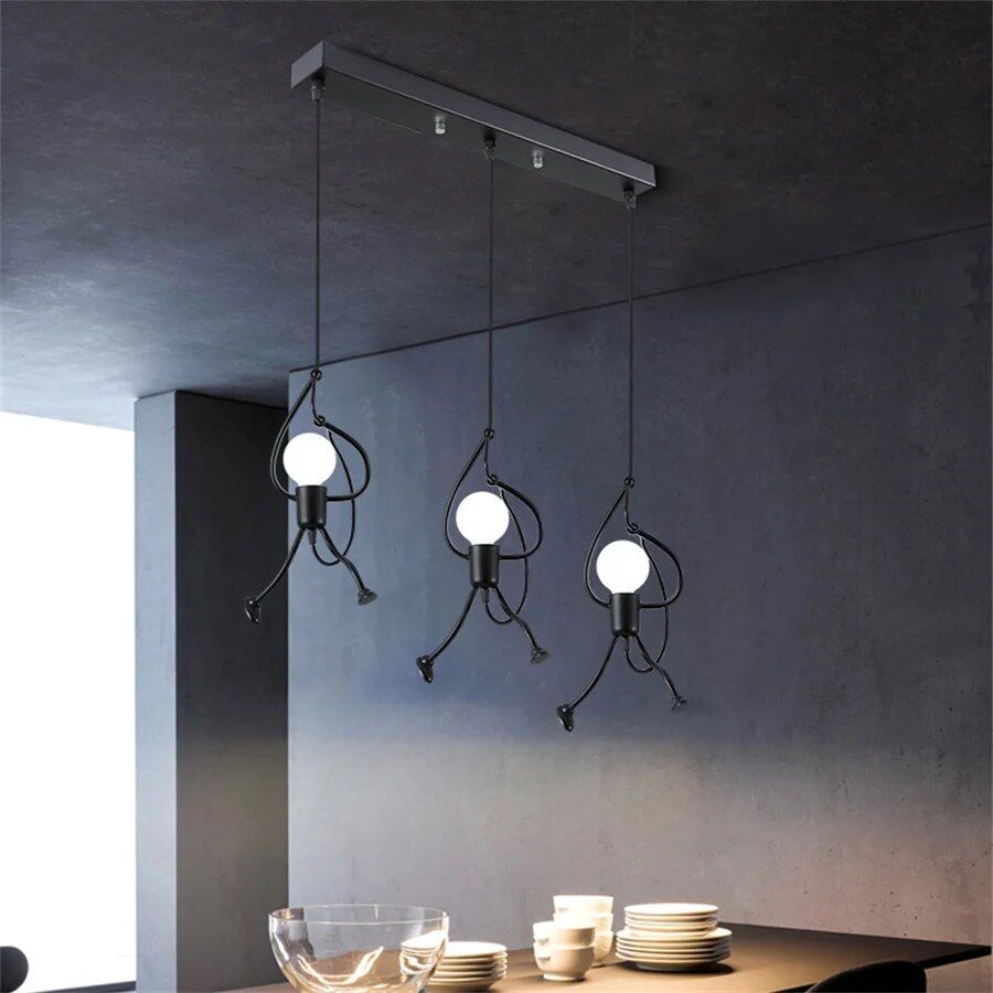 Chic Iron Little Man LED Pendant Light