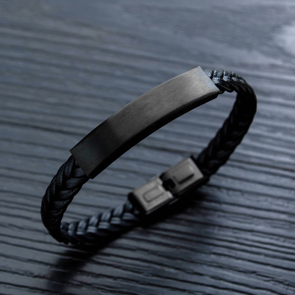 Black Leather Bracelet