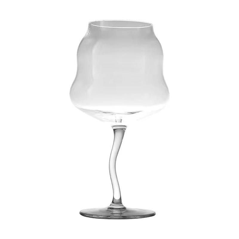 Vintage Twister Macaron Wine Glass - Elegant, Eco-Friendly Glassware for Parties and Home Decor