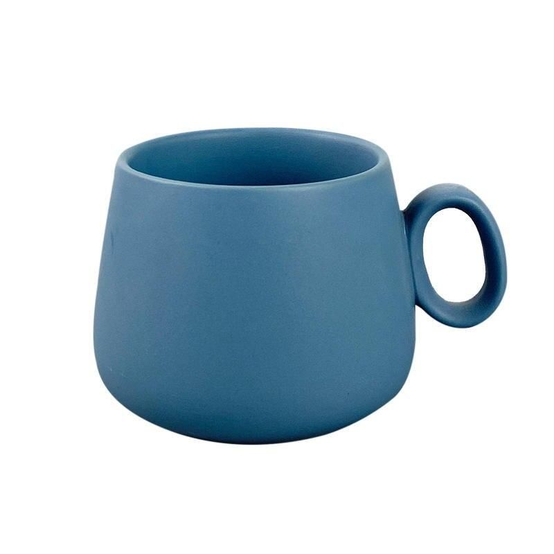 Colorful Porcelain Large Coffee Mugs - 290ML, Perfect for Hot Beverages