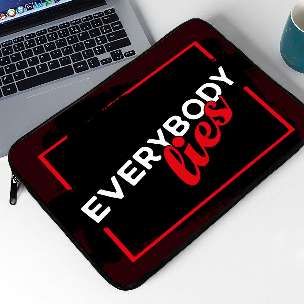 Everybody Lies MacBook Pro 14" Sleeve - Printed Laptop Sleeve - Trendy MacBook Sleeve