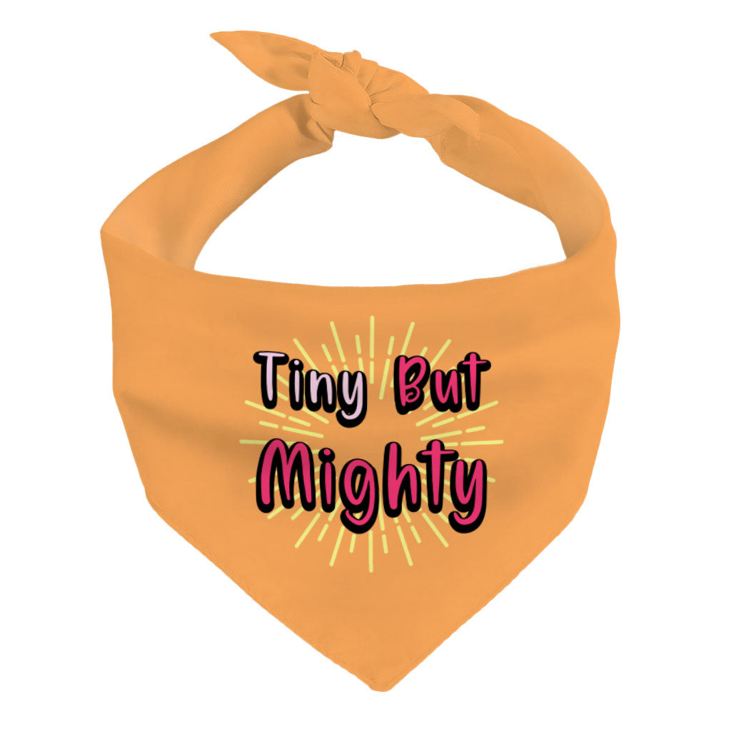 Tiny but Mighty Pet Bandana - Art Dog Bandana - Word Art Pet Scarf