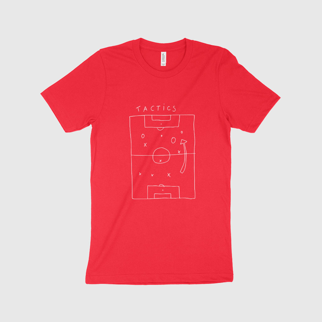 Soccer Tactics Unisex Jersey T-Shirt Made in USA