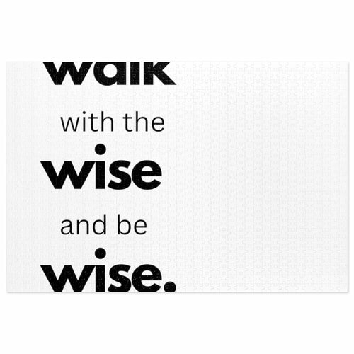 Home Decor, Puzzle Print for Children or Adults, Walk With The Wise