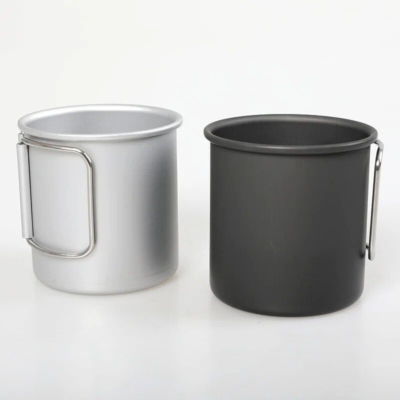 Lightweight Aluminum Camping Mug - 300ml Portable Outdoor Cup for Hiking & Picnic