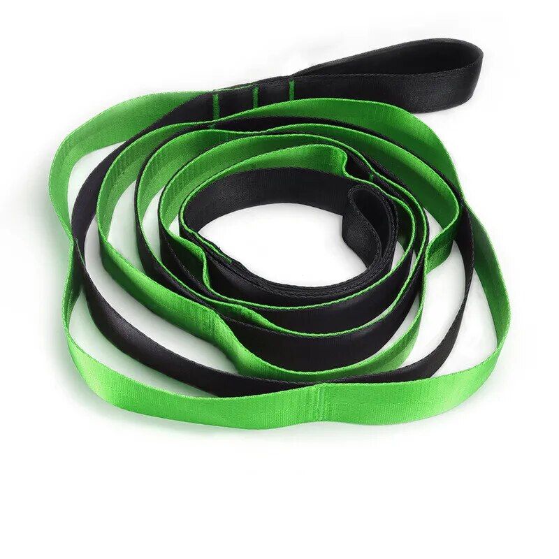 Multi-Loop Yoga Stretch Strap for Flexibility, Strength, and Therapy