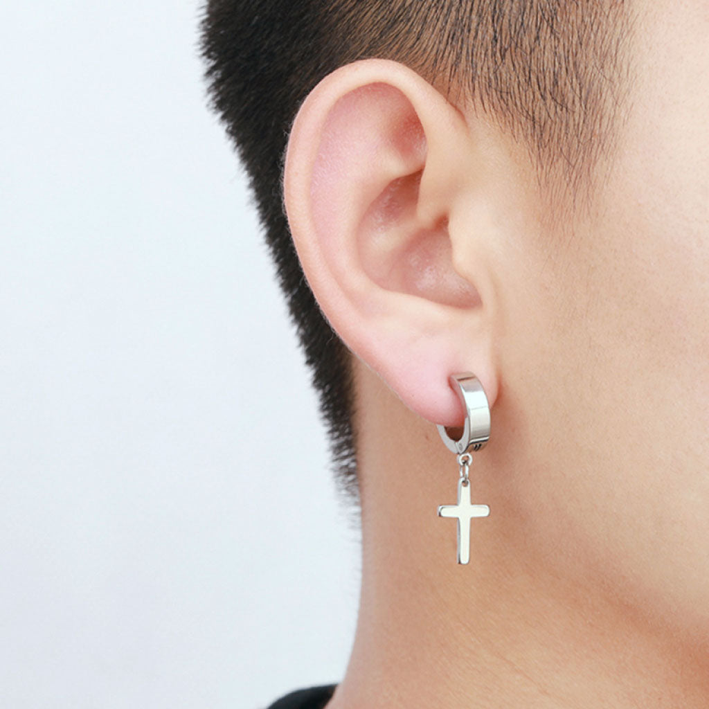 Dangle Cross Earring