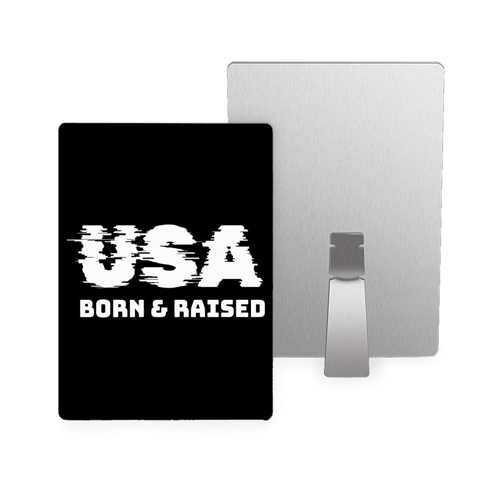 Born in the USA Metal Photo Prints - Patriotic Design Decor Pictures - Cool Design Decor Pictures