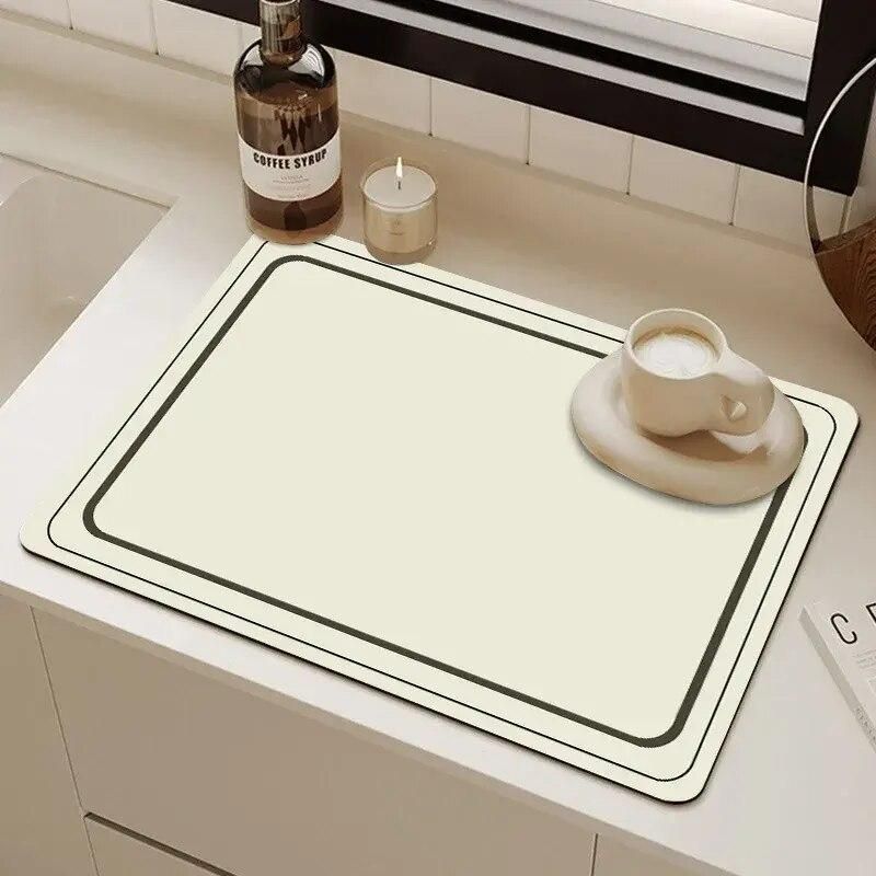 Versatile Absorbent Diatomite Kitchen Mat