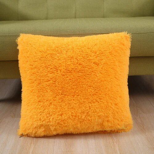 Luxurious Plush Fur Cushion Cover