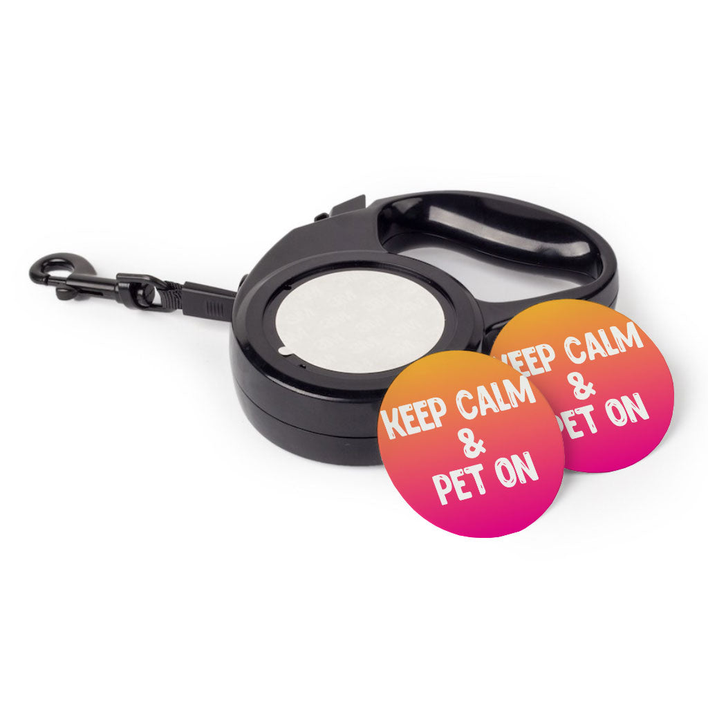 Best Keep Calm Retractable Pet Leash - Trendy Leash - Cool Dog Leash