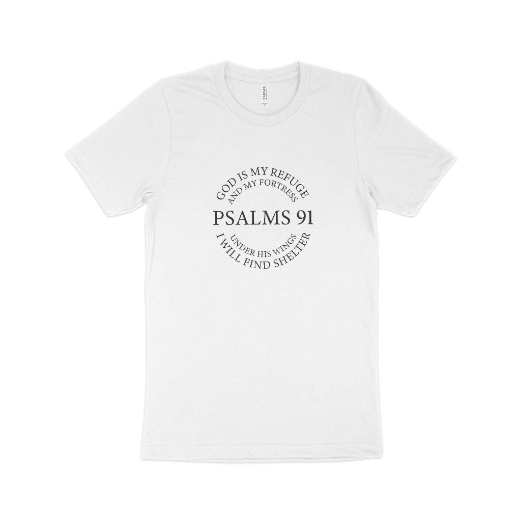 Psalms 91 Unisex Jersey T-Shirt Made in USA