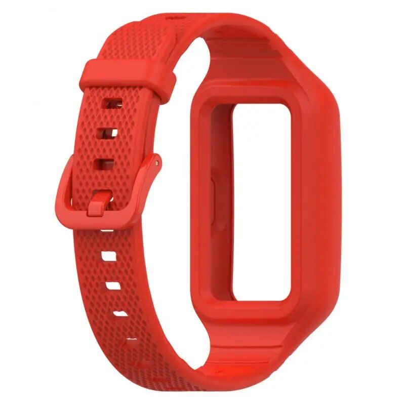 Waterproof Silicone Watch Strap for Smart Fitness Bands – Vibrant & Durable